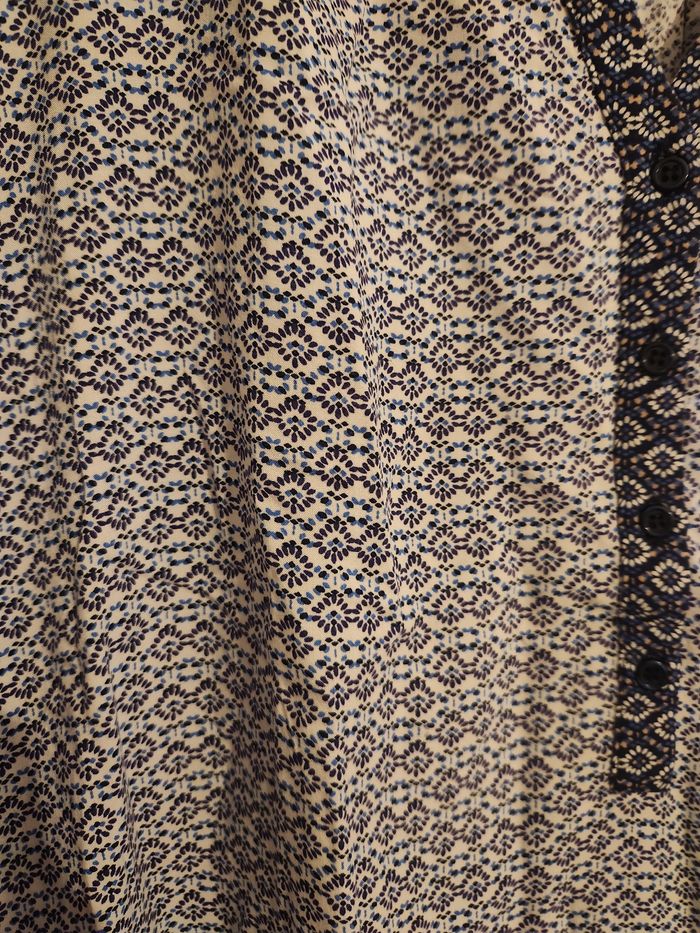 Blouse imprimée bleue Sud Express T.M - fluide & élégante - photo numéro 4