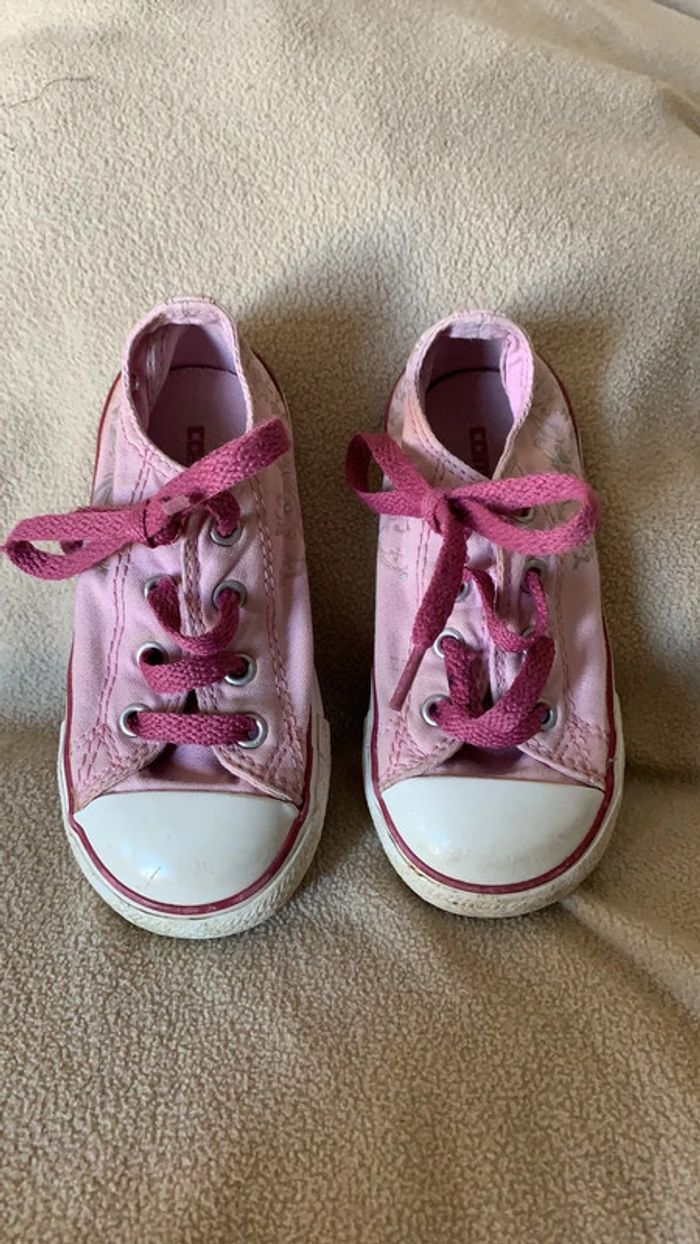 Converse rose « fleurs » pointure 24 - photo numéro 5