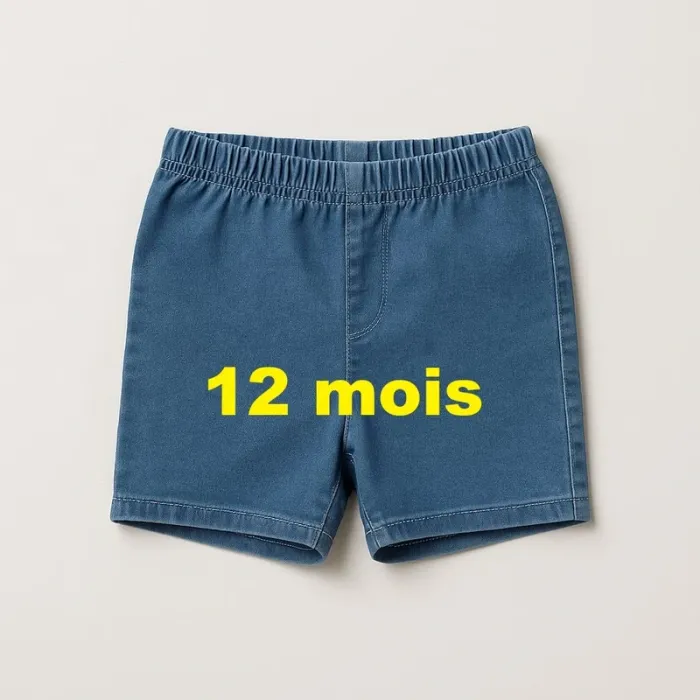 Short  en  jeans Taille 12  mois