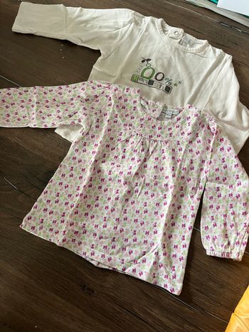 Lot T-shirts manches longues bébé fille