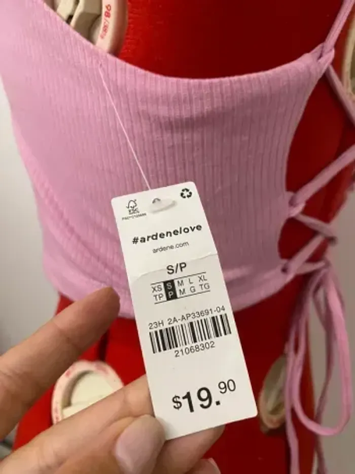 Débardeur rose dos nu lacé Ardene - photo numéro 3
