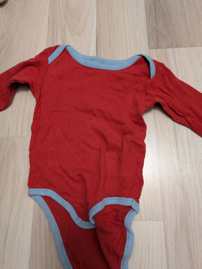 Lot de 3 bodys manches longues garçon 6 mois - photo numéro 4