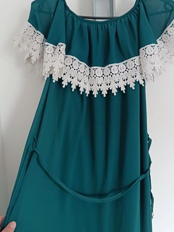 Robe d'été bleu emeraude taille XL42