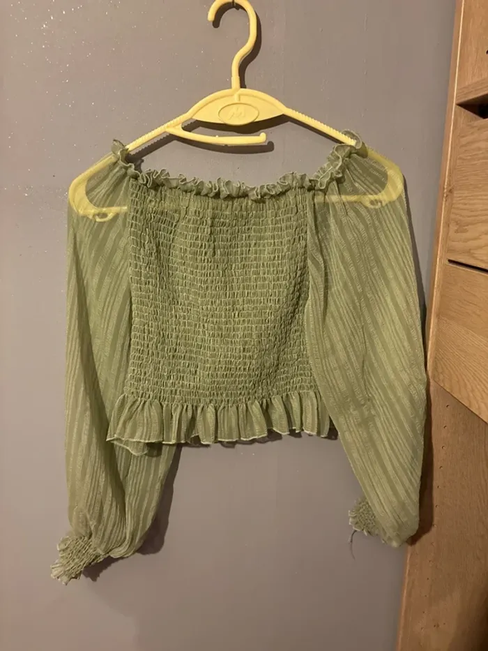 Top shein vert - photo numéro 2
