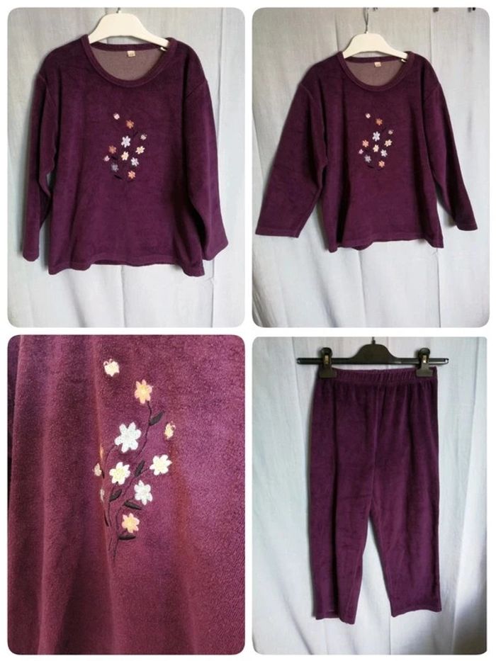 1Euro _ Pyjama fleuris éponge T. XXXS - 10/12ans - photo numéro 2
