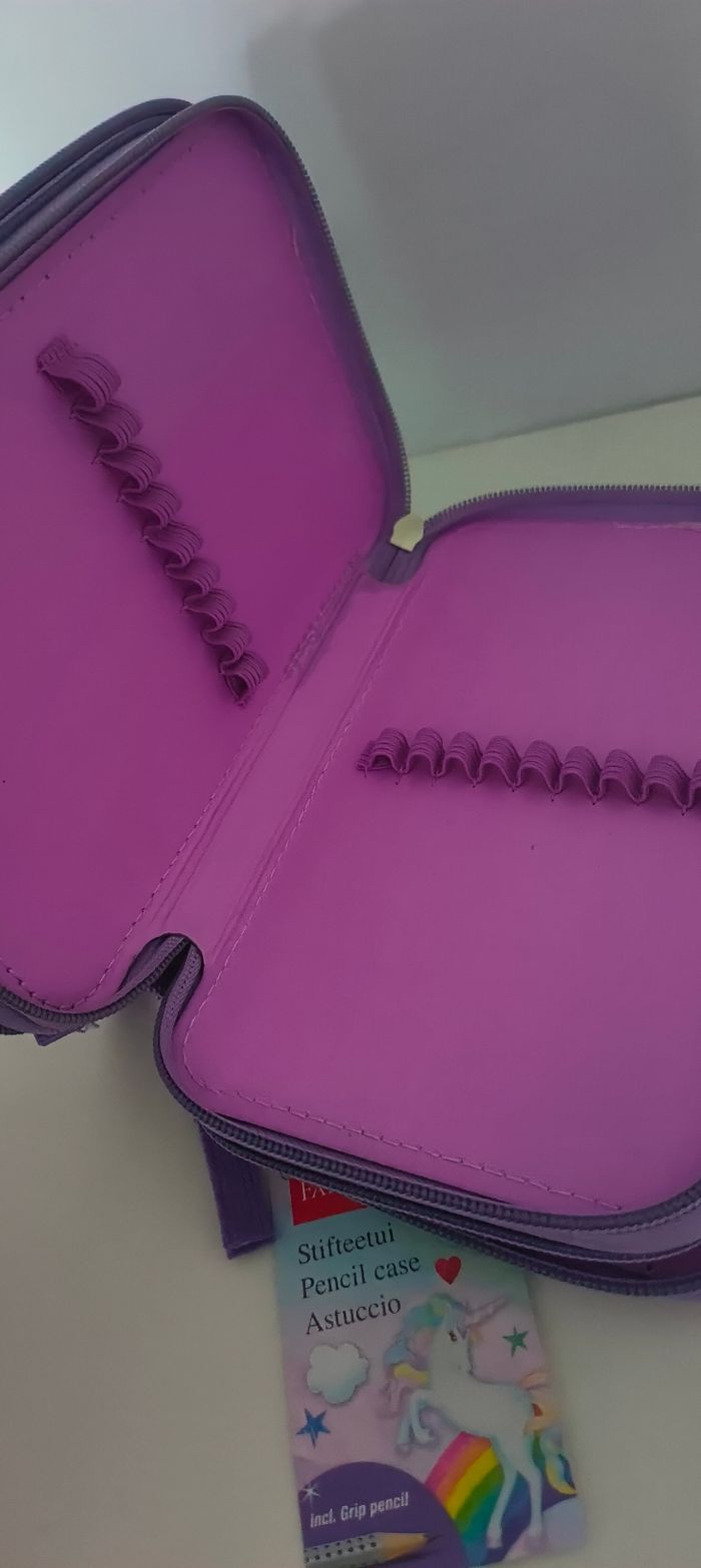 Trousse à 3 compartiments licorne Faber-Castell - photo numéro 2