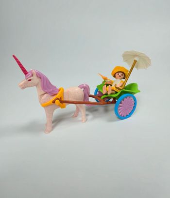 Playmobil Figurine Fée en calèche et Licorne