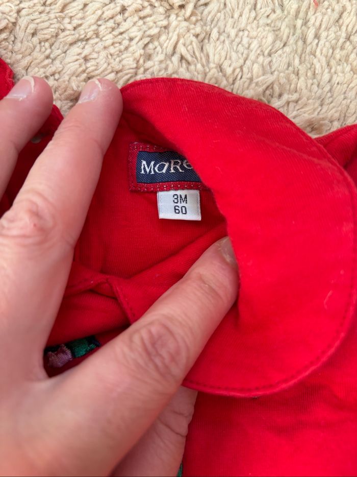 Robe vintage manche longue épaisse  3 mois - photo numéro 3