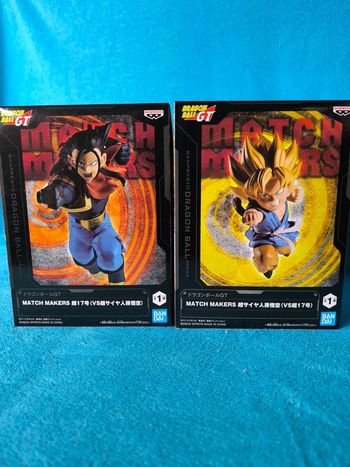 Lot figurines Dragon Ball GT - Duo Match Makers - Super Android 17 & Son Goku Super Saiyan