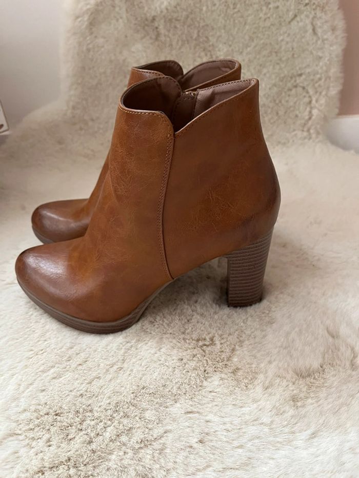 Bottines marron