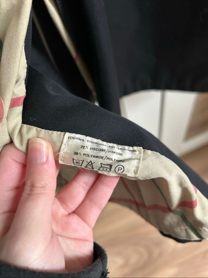 Trench / Caban noir uni Homme Bartson’s Taille L - photo numéro 9