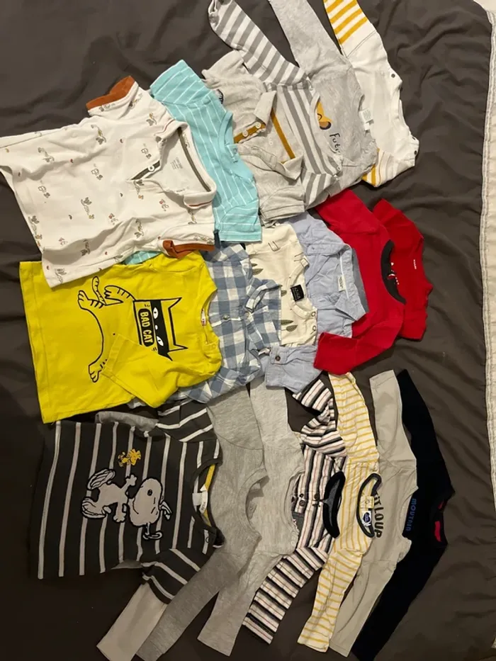 Lot 21 tee shirt 6 mois