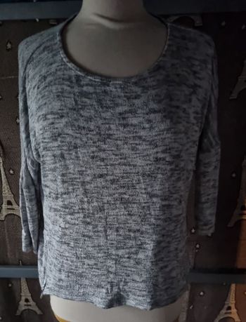 Pull gris chiné taille M