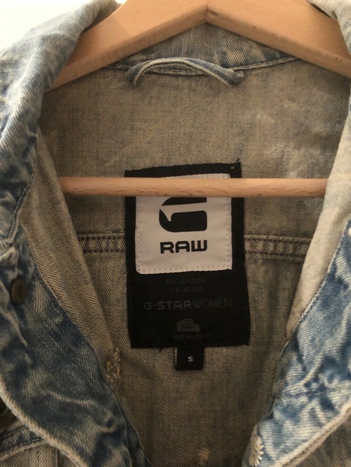 Veste jean gstar taille s - photo numéro 2