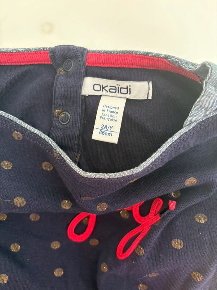 T-shirt manches longues Okaïdi - Taille 23 mois (86 cm) - photo numéro 3
