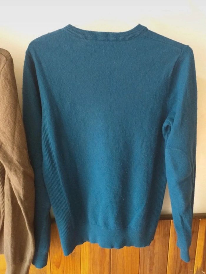 Pulls bleu et marron - photo numéro 3