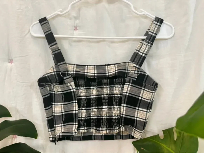 Plaid Gingham Cami Tank Top - photo numéro 2