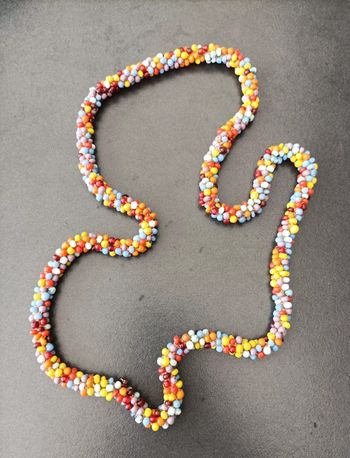 Grand collier perles