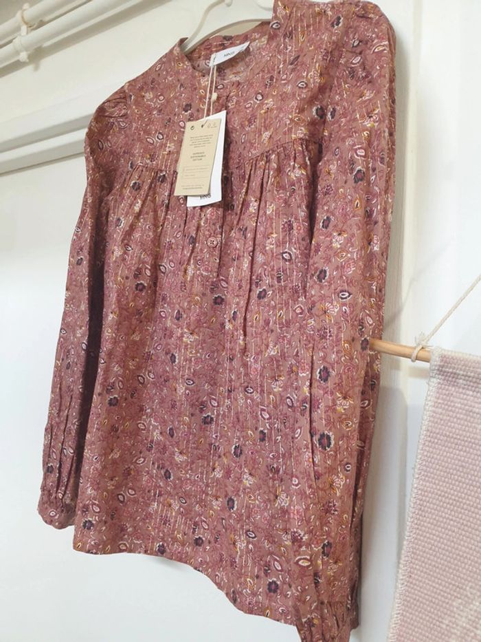 Chemise Blouse Coton Mango Taille 10 ans