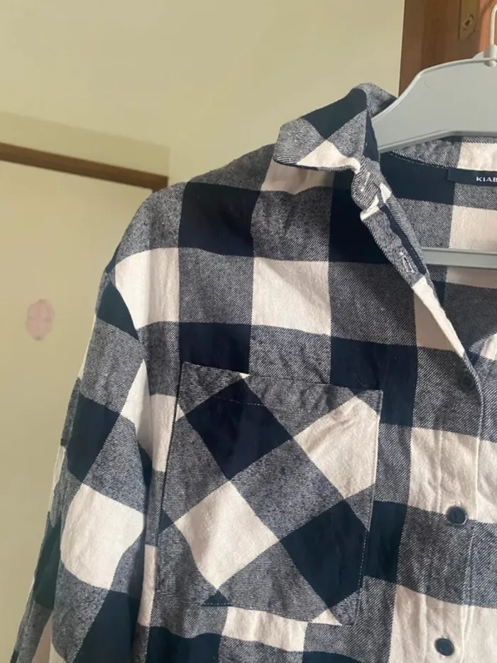 Chemise à carreaux bleu & blanc – Taille XS – Kiabi - photo numéro 3