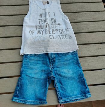Short jean 3/4 ans garçon