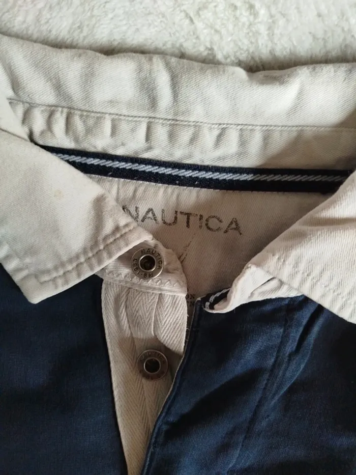 Polo manches longues vintage Nautica taille L - photo numéro 17
