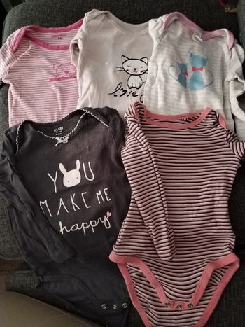 5 bodys manches longues