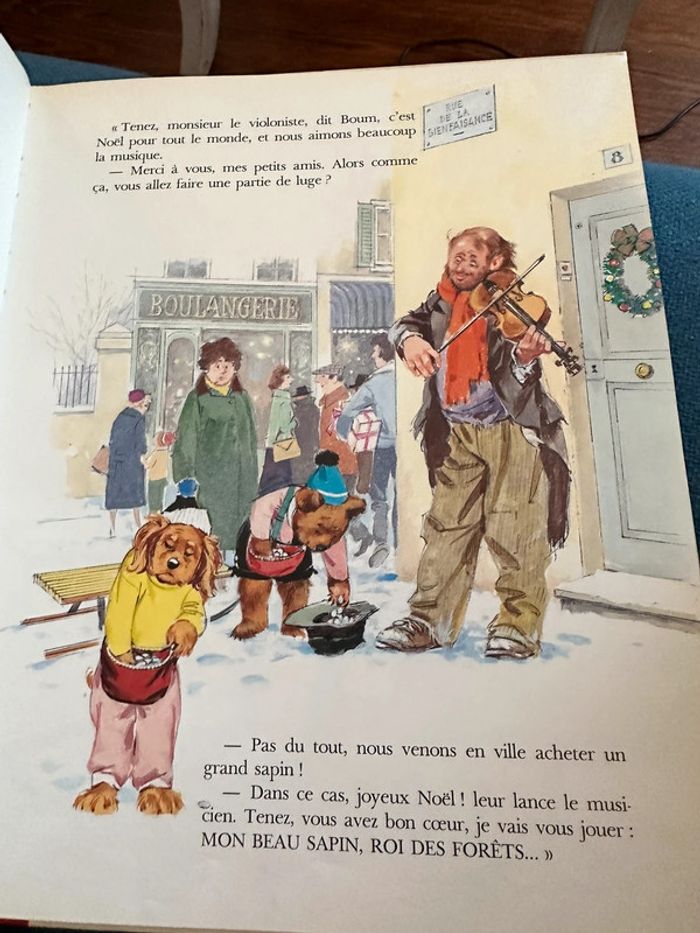 Livre vintage édition limitée Pierre Probst relié rouge Le Noël de Caroline - photo numéro 4