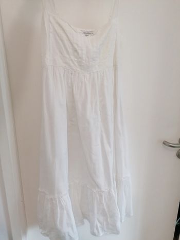 Robe mi longue blanche S