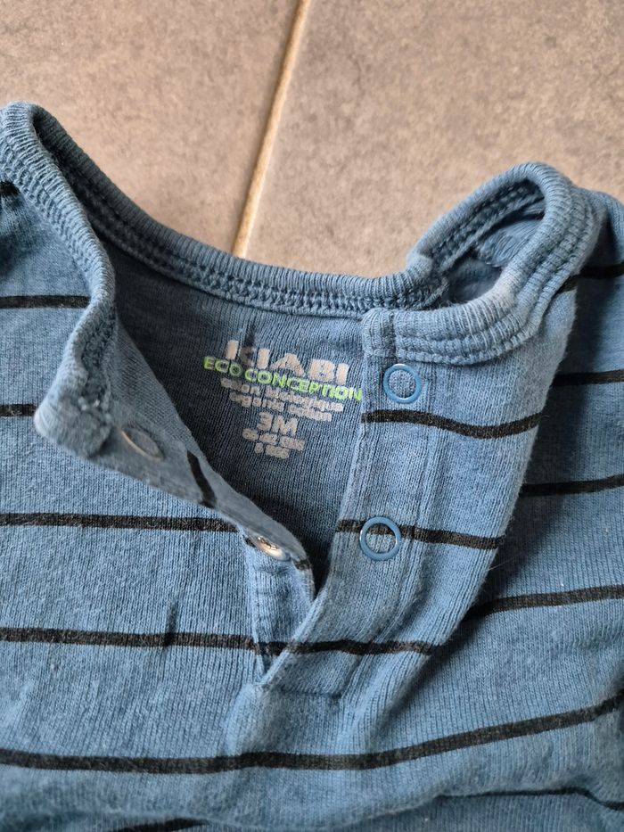 Body rayé bleu - photo numéro 3