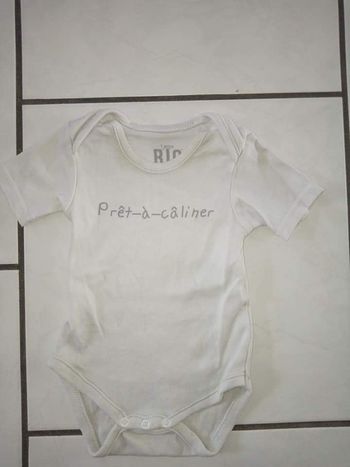 Body fille 1 mois Bio Coton