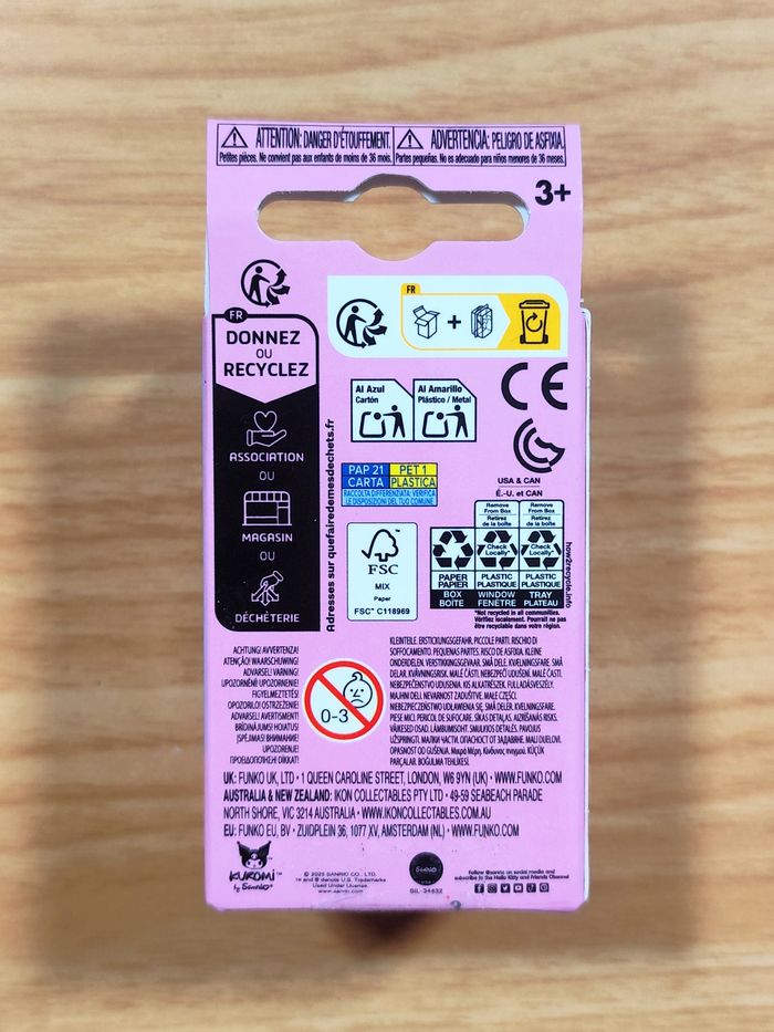 Lot 2 Pocket Pop! Keychain - My Melody & Kuromi (Édition Anniversaire) - photo numéro 8