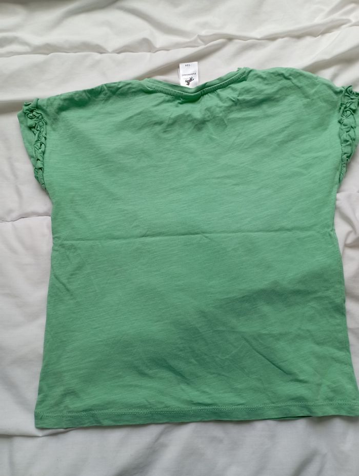 Tee shirt manches courtes vert licornes en beabs 134 cm palomino neuf 5€ - photo numéro 4