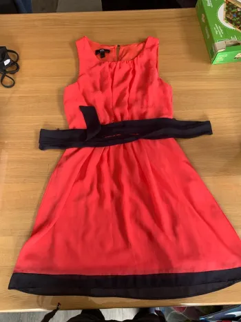 Robe voile corail