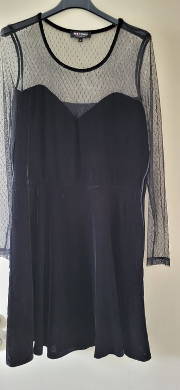 Robe velours et tulle Morgan