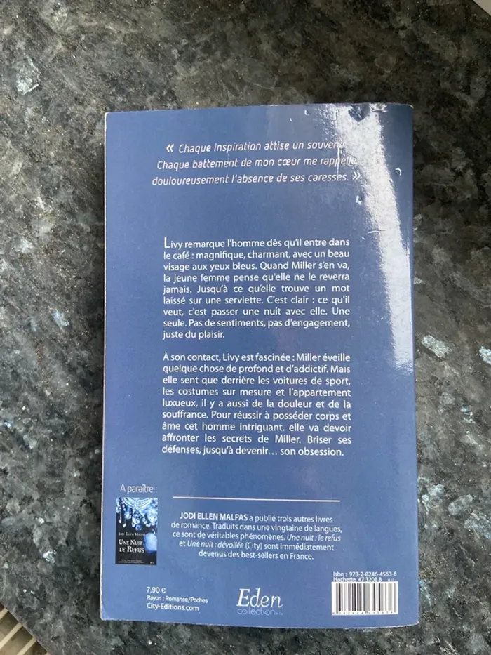 Livre romance « une nuit : la promesse » - photo numéro 2