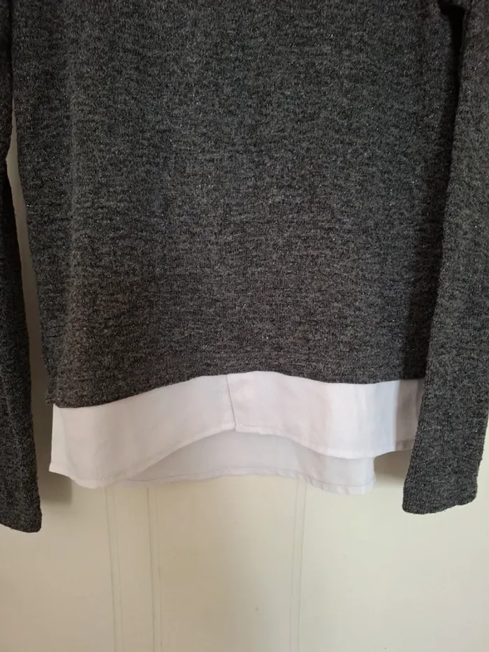 Pull gris lh - photo numéro 2