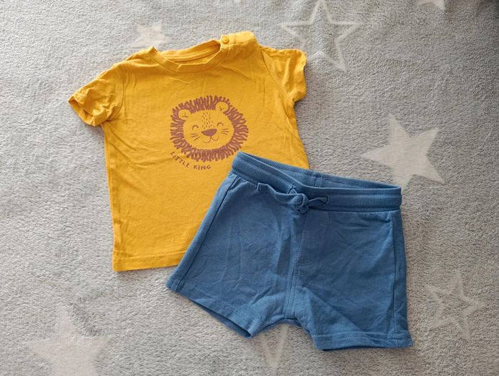 Ensemble été short Gémo et t-shirt manches courtes 6 mois
