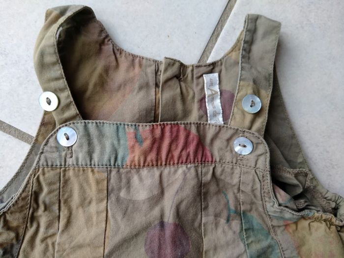 Salopette combi short Kaki. Un amour de petit boy. Bébé 12 mois - photo numéro 4