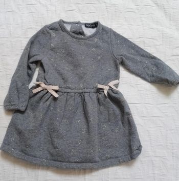 In extenso robe épaisse chaude flocons doré