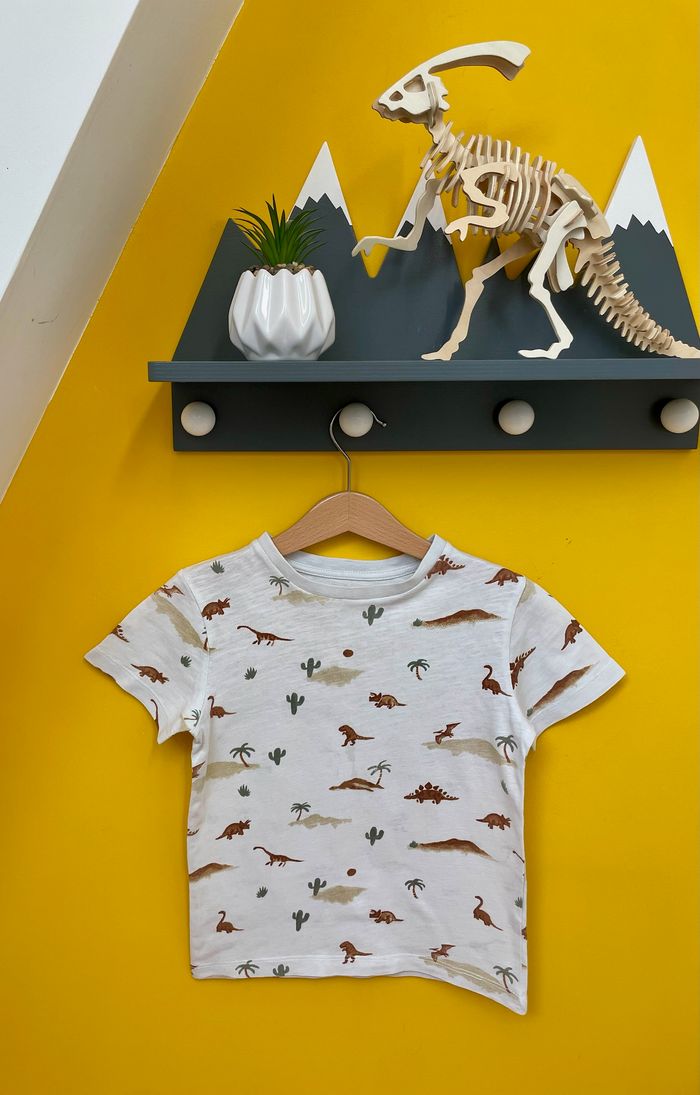 T-shirt désert de dinosauure Gémo 6 ans - photo numéro 1