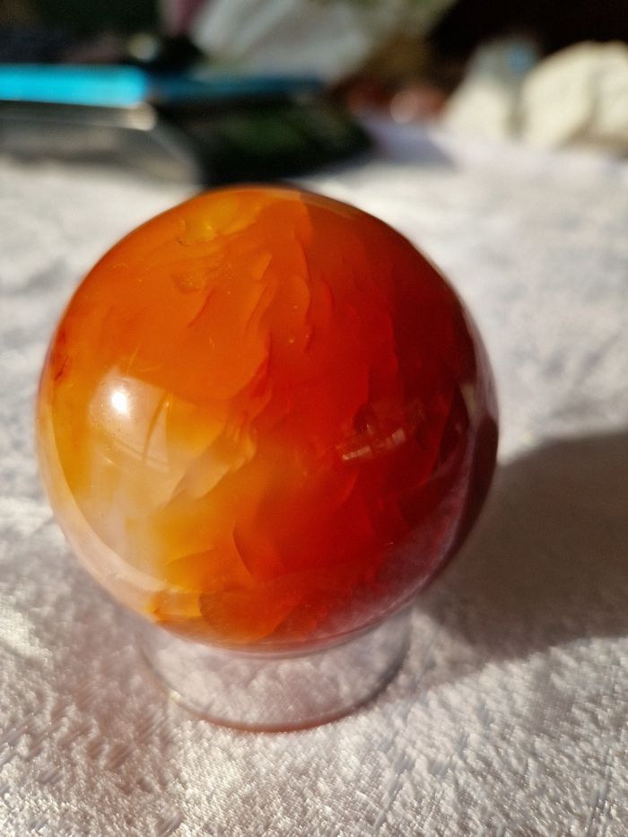 Sphère cornaline de Madagascar 278 neuf - photo numéro 5