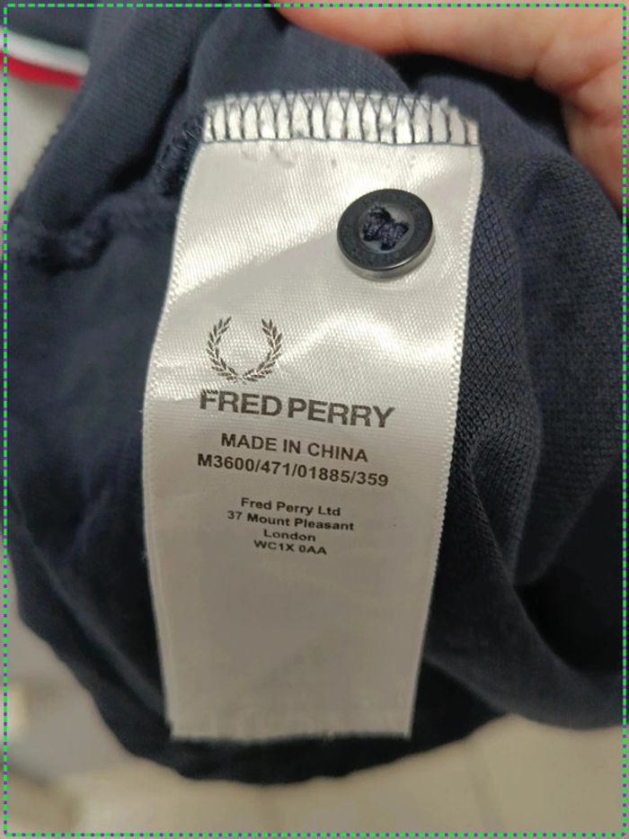 🎯 Polo Fred Perry navy - XL - photo numéro 8