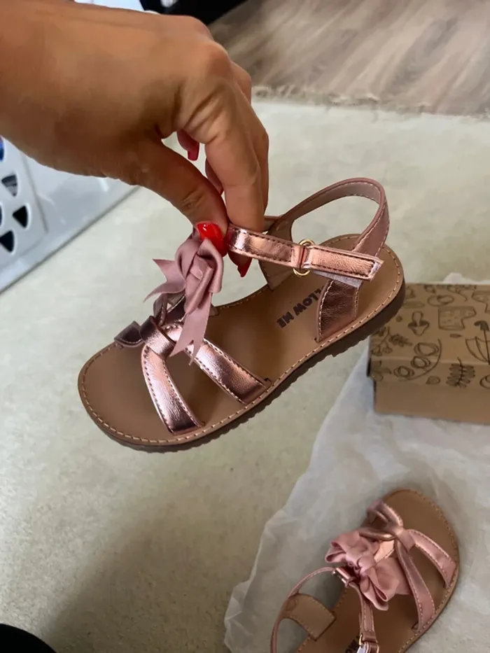 Sandales rose doré – Taille 30 🌸 - photo numéro 5
