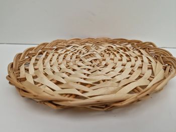 Vide Poche En Osier Marron Beige