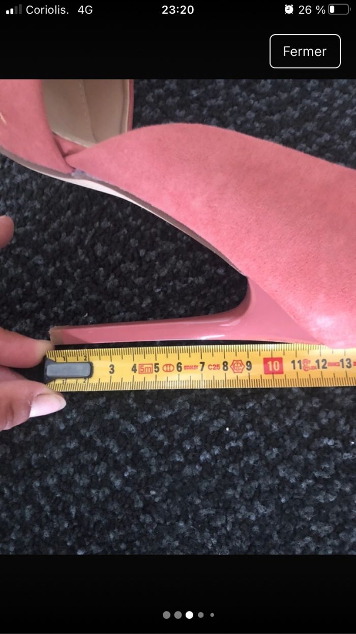 Escarpins rose/ talons aiguilles - photo numéro 3