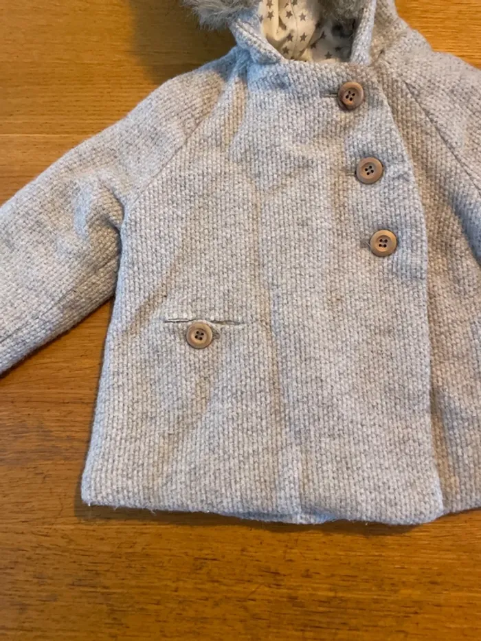 Manteau Zara fille 9-12 mois - photo numéro 2