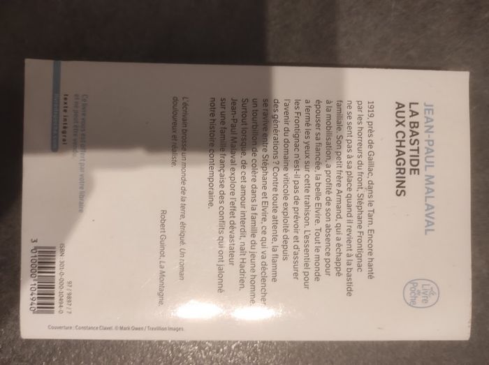 La bastide aux chagrins Jean-Paul Malaval - Ex. hors commerce Livre de Poche - photo numéro 3