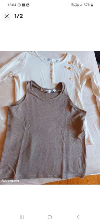 Tee-shirt 2 en 1 Marèse 8 ans.