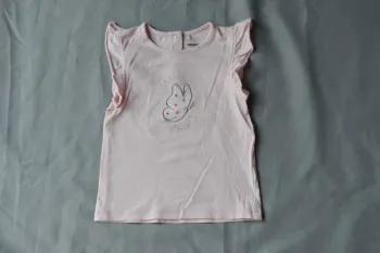 T-shirt rose Orchestra papillon fille 24-36 mois